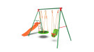 Детский комплекс DFC MULTIPLAY качели: гнездо, для малышей; горка Детский комплекс DFC MULTIPLAY качели: гнездо, для малышей; горка